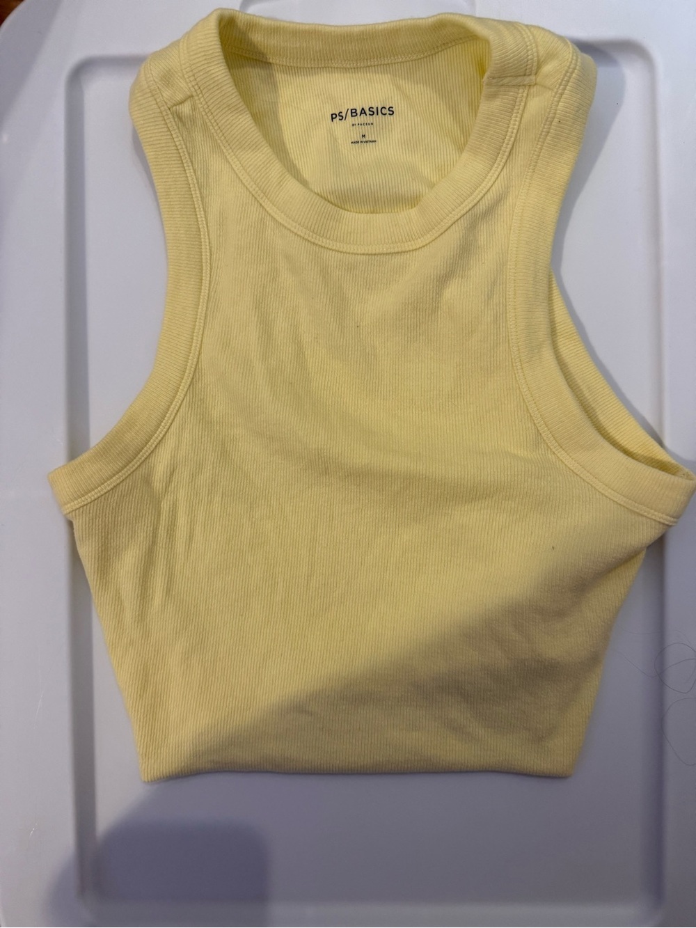 PacSun Yellow Ribbed Tank Top